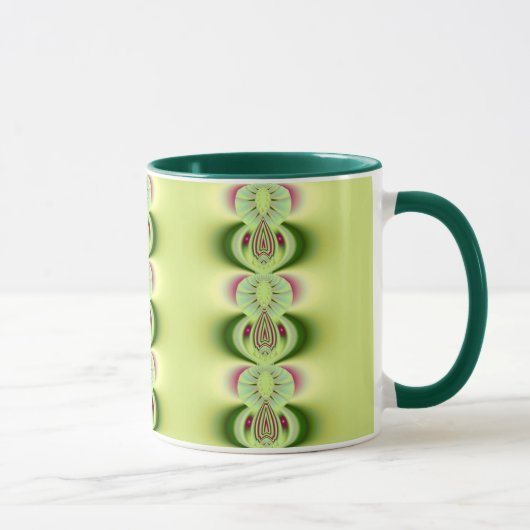 Kiwi Fine Fractal Art Mok (Rechts)