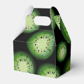 Kiwi Fruit Birthday Waterverf Black Bedankdoosjes (Achterkant)