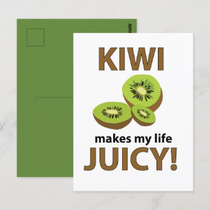 Kiwi Fruit Liefhebber Briefkaart