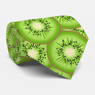 Kiwi fruit patroon stropdas
