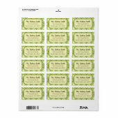 Kiwi Fruit Pattern Etiket (Full Sheet)