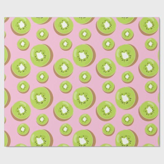 Kiwi Fruit Pattern Wrapping Paper Cadeaupapier (Vlak)