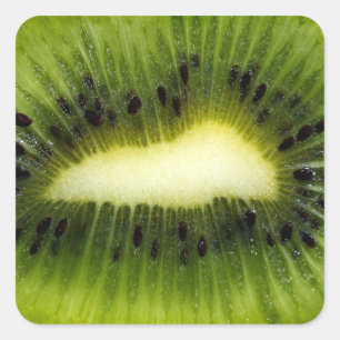 Kiwi Fruit Vierkante Sticker