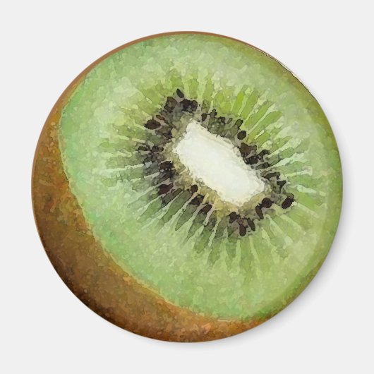 Kiwi Fruit Waterverf - Magnet Magneet (Voorkant)