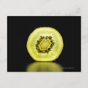Kiwi, Fruit, Zwarte achtergrond Briefkaart