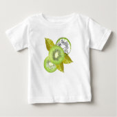 Kiwi, fruitig, groen en wit, vers, sappig, wit (Voorkant)