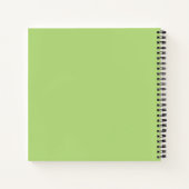 Kiwi, fruitig, groen en wit, vers, sappig, wit notitieboek (Achterkant)