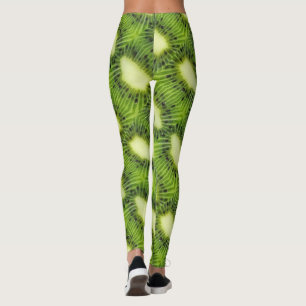 Kiwi-fruitpatroon Leggings