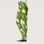 Kiwi-fruitpatroon Leggings (Links)