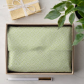 Kiwi Green Greek Key Pattern Tissuepapier (Geschenk)