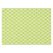 Kiwi Green Quatrefoil Tegels Pattern Tafelkleed (Voorkant (Horizontaal))