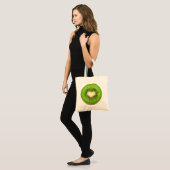 Kiwi hart tote bag (Voorkant (model))