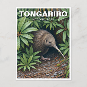 Kiwi in Tongariro Nationaal Park Nieuw-Zeeland Briefkaart