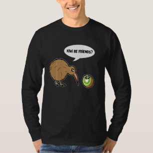 Kiwi is Friends Cute Kiwi Bird and Kiwi Fruit T-shirt
