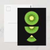 Kiwi Kawaii Cute Fruit Briefkaart (Voorkant / Achterkant)