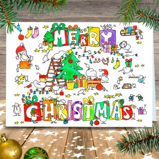 Kiwi kerstkaart van Nicole Janes