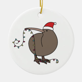 Kiwi Kerstmis Keramisch Ornament