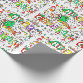 Kiwi kerstpapier van Nicole Janes Cadeaupapier (Hoek)