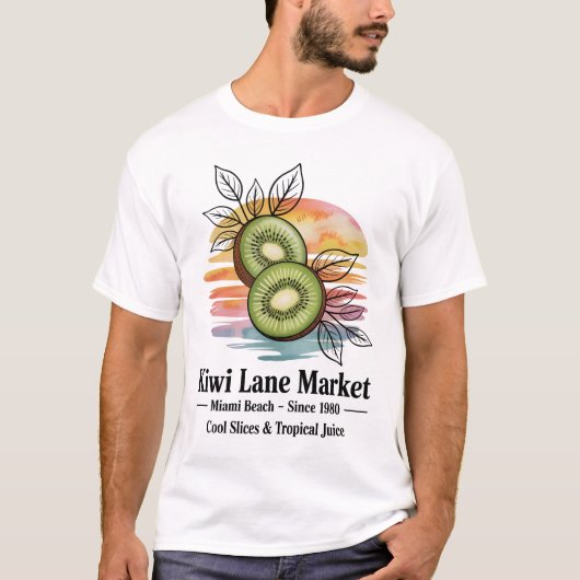 Kiwi Lane Market T-shirt (Voorkant)