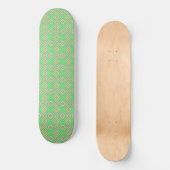 Kiwi Lime Green Alternative Diamond Pattern Skateboard (Voorkant)