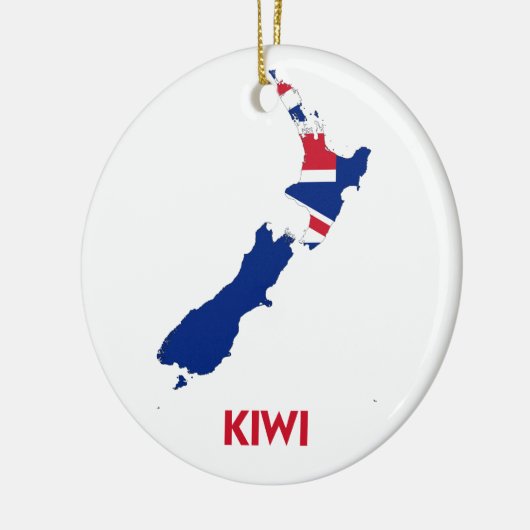 KIWI MAP KERAMISCH ORNAMENT (Links)