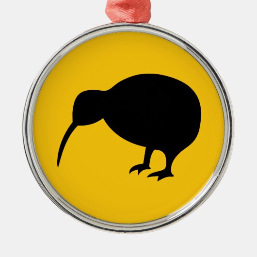 Kiwi Metalen Ornament (Voorkant)