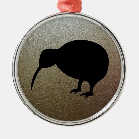 Kiwi Metalen Ornament (Voorkant)
