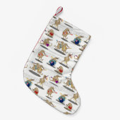 Kiwi Music Pattern Kleine Kerstsok (Voorkant (Hangend))