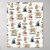 Kiwi Music Pattern Poster (Voorkant)