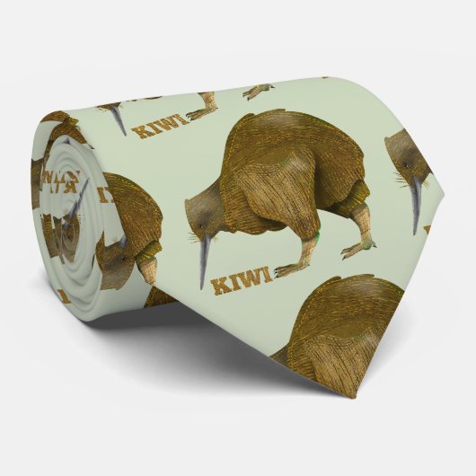Kiwi N.Z. Bird Stropdas (Opgerold)