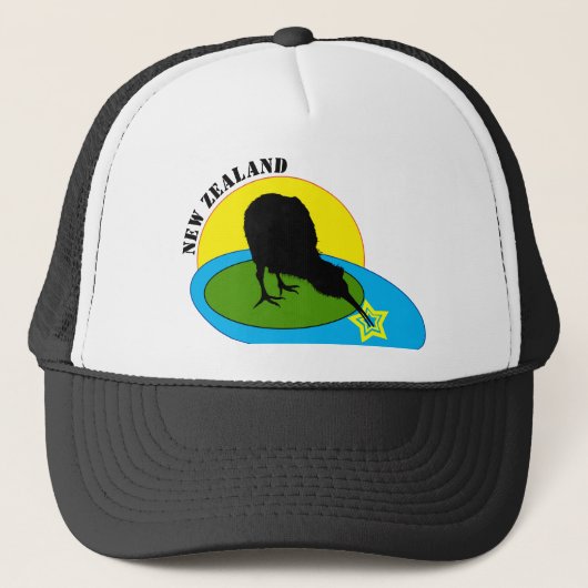 Kiwi - New Zealand Bird & Bro Mode/Trucker Hat Trucker Pet (Voorkant)