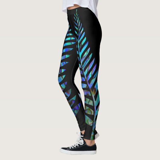 KIWI NEW ZEALAND FERN PAUA LEGGINGS (Links)