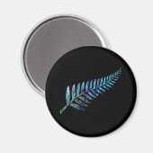 KIWI NEW ZEALAND FERN PAUA MAGNEET (Voorkant / Achterkant)