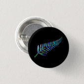 KIWI NEW ZEALAND FERN PAUA RONDE BUTTON 3,2 CM (Voorkant /achterkant)