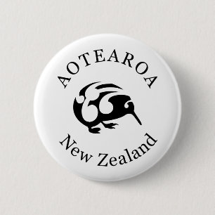 KIWI Nieuw-Zeeland/Aotearoa nationale vogel Ronde Button 5,7 Cm
