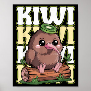 Kiwi Nieuw-Zeeland Citaat Voor Een Kiwi Vogel Lief Poster