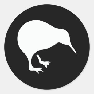 Kiwi Nieuw-Zeelands embleem Ronde Sticker