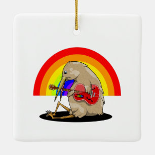 Kiwi Nieuw-Zeelandse muziek Keramisch Ornament