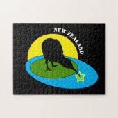 Kiwi - Nieuw-Zeelandse vogel en aotearoa/kinder pu Legpuzzel (Horizontaal)