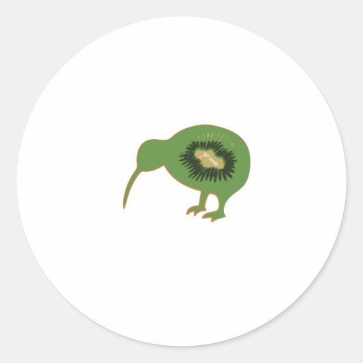 kiwi nz kiwifruit ronde sticker (Voorkant)