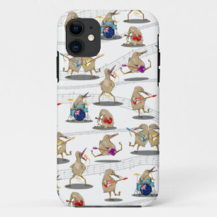 Kiwi NZ MUSIC PATTERN iPhone 11 Hoesje
