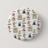 Kiwi NZ MUSIC PATTERN Ronde Button 5,7 Cm (Voorkant)