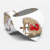 Kiwi NZ MUSIC PATTERN Stropdas (Opgerold)