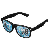 KIWI NZ Wave rétro Shades / Fun Party lunettes de  (Angulaire)
