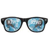 KIWI NZ Wave rétro Shades / Fun Party lunettes de  (Devant)