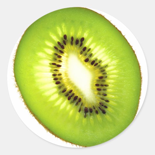 Kiwi Ronde Sticker (Voorkant)