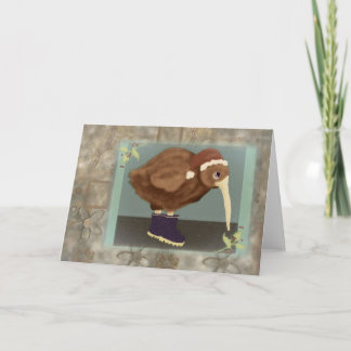 Kiwi Santa Feestdagen Kaart