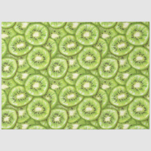 Kiwi Slice Patroon Decoupage Tissuepapier