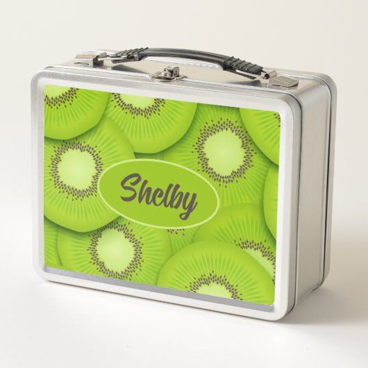 Kiwi Slices Metal Lunch Box (Voorkant)