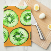 Kiwi snijwanden theedoek (Quarter Fold)